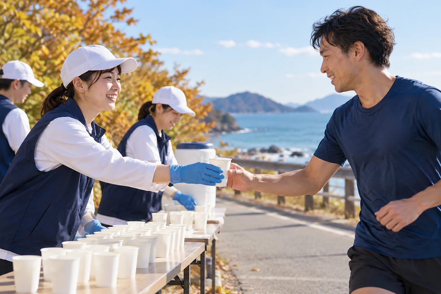 給水支援を表現したAIイメージ